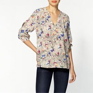 Rebecca Taylor Multicolor Floral Blouse